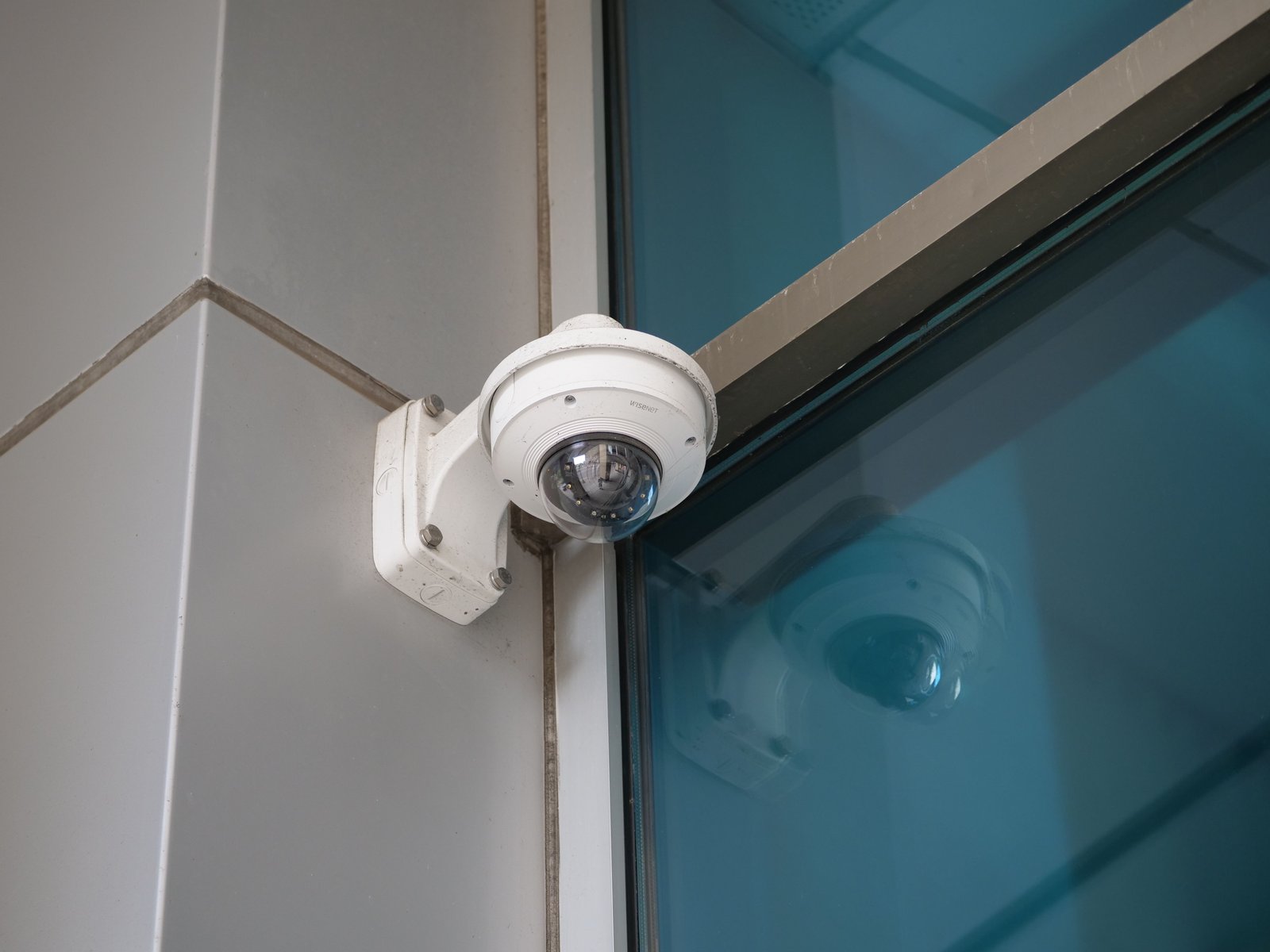 CCTV camera installed inside warehouse