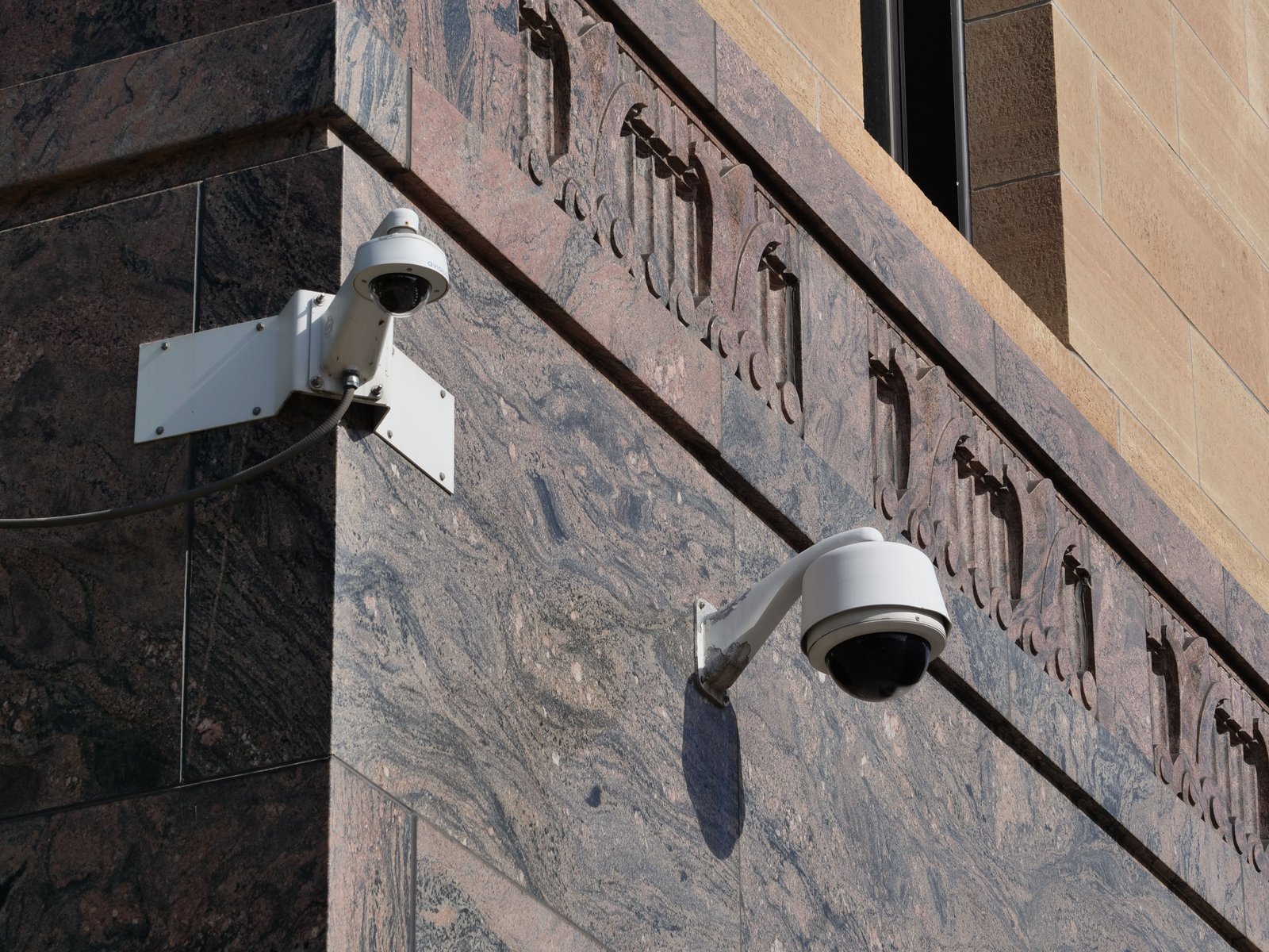 CCTV camera installed in apartment complex